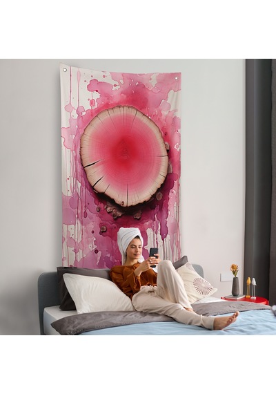 Keşilmiş Kanlı Ağaç Duvar Örtüsü-7653