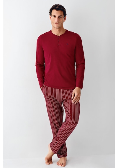 Arnetta Erkek Bordo Pijama Takım Ar3013-s-v3