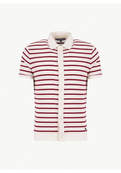 Discovery Expedition Beyaz - Kırmızı Erkek Relaxed Fit Gömlek D6sm-gml3831 Bordo