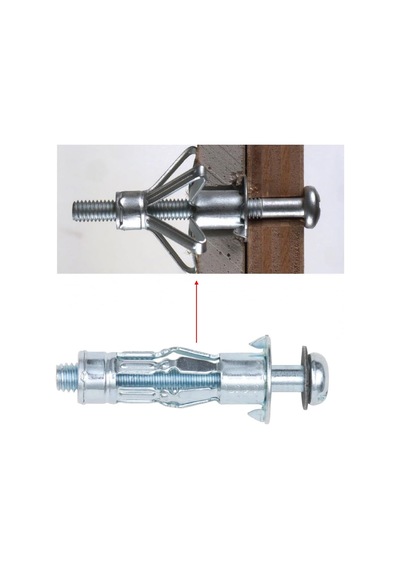 Çelik Alçıpan Ve Boşluk Dübel Frt Tuğla Paraşüt Duvar Bims 3x46 Metal 5 Adet