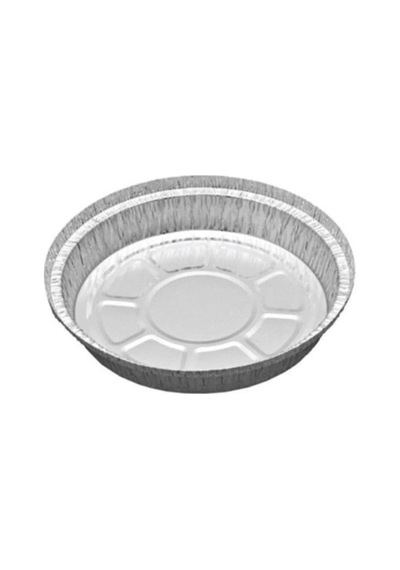 Fırına Girebilir 13x3cm Alüminyum Künefe Kabı 100'lü Kapaksız Yuvarlak Folyo Kap Çok Renkli