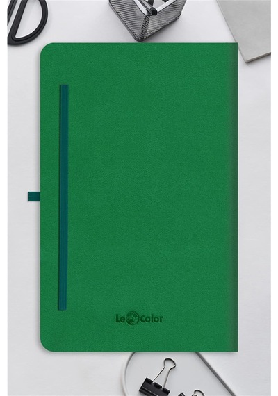 Le Color Tarihsiz Klasik Defter Rec Note 13x21 Çizgili Yeşil Genel