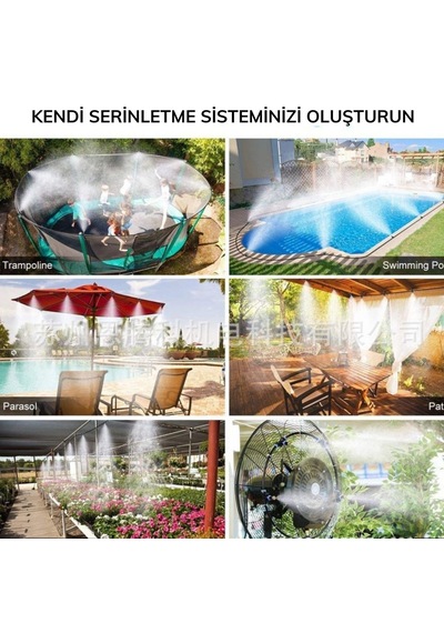 10 Metre Kendin Yap Balkon Veranda Çardak Kamelya Sulama Serinletme Ve Nemlendirme Sistemi Standart