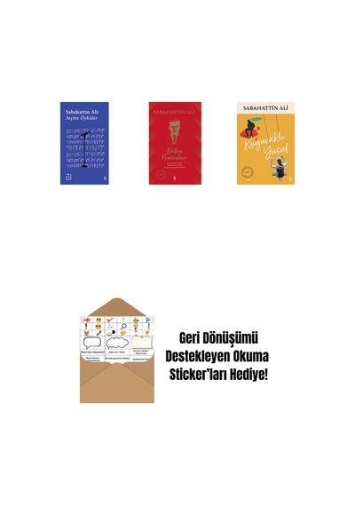 Everest Açıkhava 1 - Sabahattin Ali Seçme Öyküler + Sabahattin Ali Bütün Romanları Ciltli + Kuyucaklı Yusuf + Okuma Sticker'ları