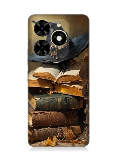 Tecno Spark 20 Uyumlu Büyücü Şapka Desenli Silikon Kılıf