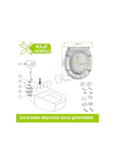 Aqua Bagno Neo Yavaş Kapanan Klozet Kapağı