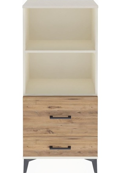 Arges Dolap 2 Raflı 2 Çekmeceli 60x30x134 Aytaşı-çam Aytaşı