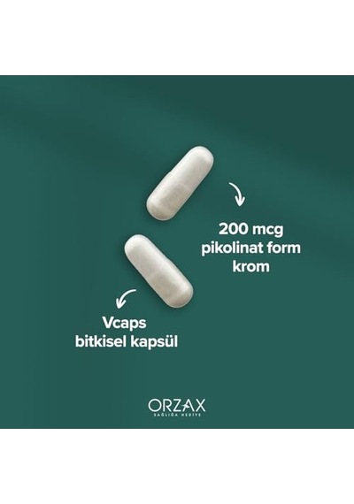 Orzax Krom Pikolinat 20 Mcg 90 Kapsül