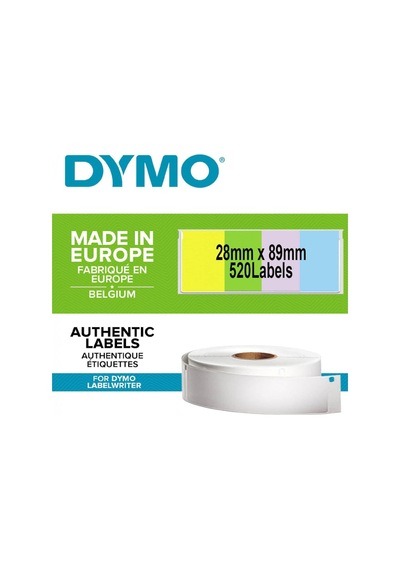 Adres Etiketi 89x28 Mm 520 Etiket Paket Karışık Renkli 99011 1