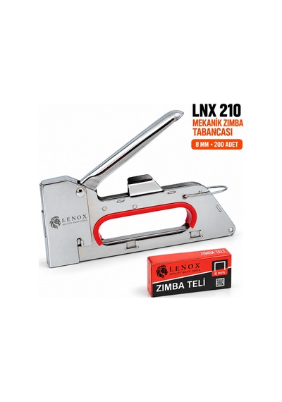 Lenox Lnx210 8 Mm Mekanik Zımba Tabancası 200 Adet Zımba Telli