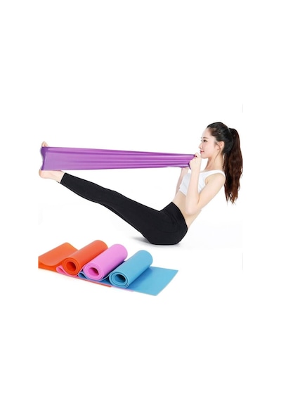 Cosfer Pilates Bandı Egzersiz Yoga Direnç Lastiği Güç Lastiği