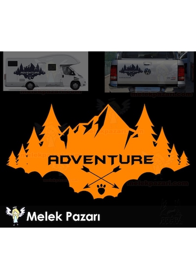 Macera, Adventure Kamp, Karavan, Off Road Sticker Macera, Adventure Kamp, Karavan, Off Road Sticker