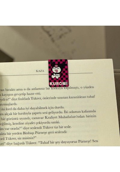 Bakgelal Sanrio Lisanslı Kuromi 3 Lü Manyetik Kitap Ayracı Seti Sevimli Bookmark Kırtasiye Aksesuarı - 9075693633188