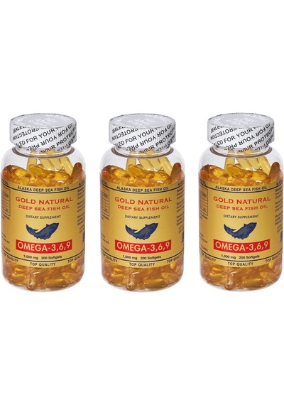 Gold Natural Omega 3.6.9 200 Softgels-3 Kutu