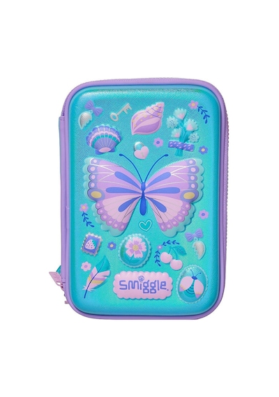 Smiggle Spectacular Üç Bölmeli Sert Kalem Kutusu Leylak 456961 Çok  Renkli