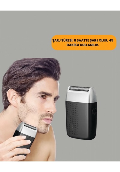 Sıfır Saç Ve Sakal Kesme Makinesi Kolay Temizlik, Güçlü Motor