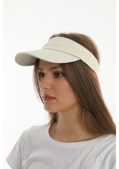 Uv Koruyuculu Unisex Siperlikli Bej Şapka Bej