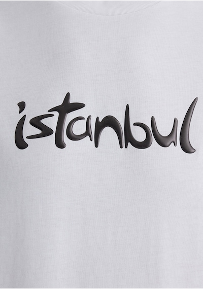 Mavi - İstanbul Baskılı Beyaz Tişört 0613002-620 Beyaz