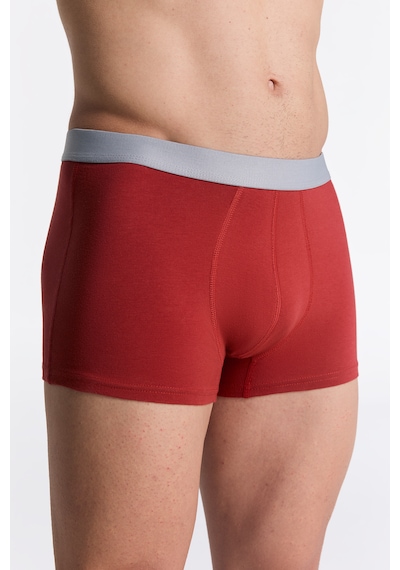 Albero Natur Gots Sertifikalı Organik Pamuk Erkek Trunk Boxer İç Çamaşırı Kırmızı