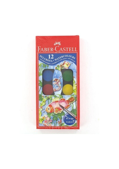 Faber-castell Redline Sulu Boya Küçük Boy 12 Renk Renkli