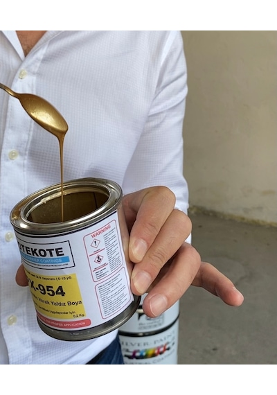 Süper Parlak Altın Yaldız Kararmaz Koruma Altın Varak Boya 200Gr