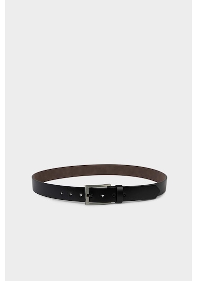 Defacto Erkek Dikdörtgen Toka Suni Deri Jean Kemeri H5092axnsbk27 Siyah-bk27