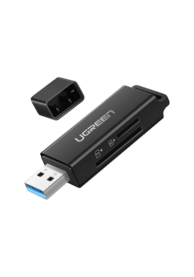 Ugreen Usb 3.0 Sd Ve Micro Sd Kart Okuyucu Siyah