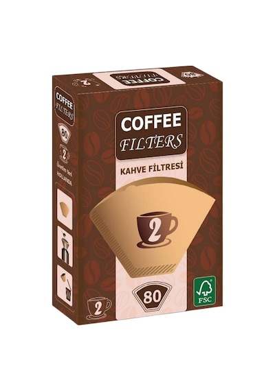 Caffeo Filters No2 80 Adet Kahve Filtre Kağıdı X 4 Adet Filtre Kağıdı