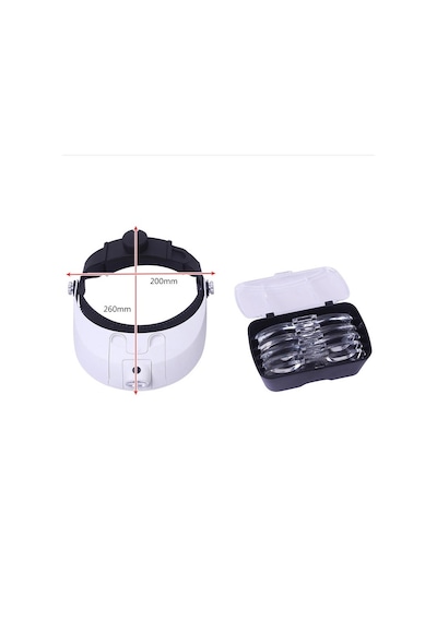 Mg-81001H Işıklı Kafa Büyüteci Tamirci Büyüteci 5 Lensli