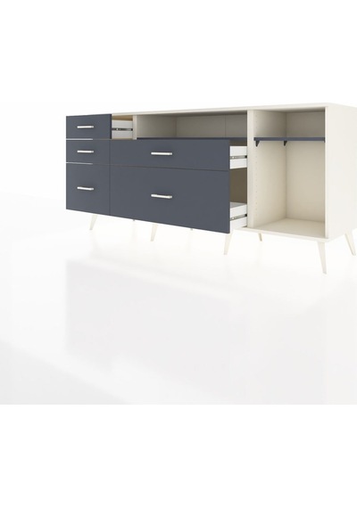 Hyperion Konsol 2 Raflı 5 Çekmeceli 176x44x83 Aytaşı-antrasit Antrasit Hyperion Konsol 2 Raflı 5 Çekmeceli 176x44x83 Aytaşı-antrasit Antrasit