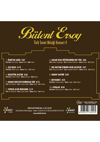 Bülent Ersoy - Türk Sanat Müziği Konseri 4 Cd