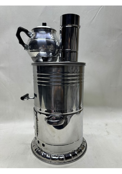 5 Litre Tek Musluklu Odunlu Semaver + Demlik