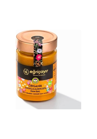 Eğriçayır Organik Zerdeçal Zencefil Ham Bal 415 G