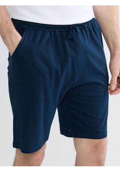 LC Waikiki Lc Waıkıkı Lacivert Slim Fit Erkek Pijama Alt Şort Navy