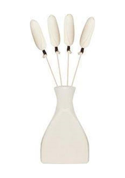 Bambu Çubuklu Seramik Mini Vazoda Oda Kokuları