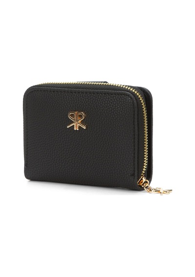 Adelina Bags Kadın Yumuşak Dokulu Küçük Cüzdan Siyah