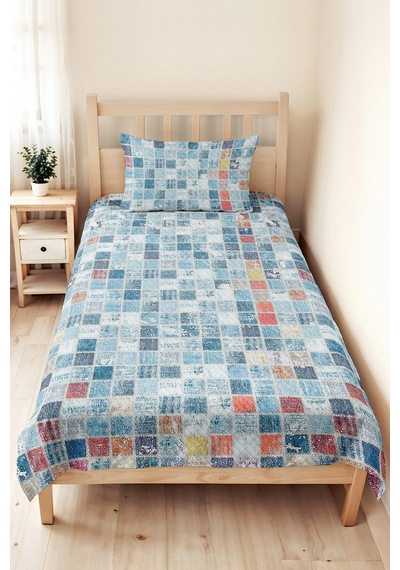 Mavi Geometrik Modern Genç Odası Tek Kişilik Pike Takımı-renk Bloklu 160x220cm Kapitone Yatak Örtüsü Kuşluk Yaprak Dokusu Mavi Geometrik Modern Genç Odası Tek Kişilik Pike Takımı-renk Bloklu 160x220cm Kapitone Yatak Örtüsü Kuşluk Yaprak Dokusu