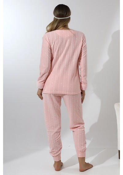 Wordex Fawn 5018 Peluş Welsoft Polar Kışlık Yıldızlı Yumoş Kadın Pijama Takımı Toz Pembe Wordex Fawn 5018 Peluş Welsoft Polar Kışlık Yıldızlı Yumoş Kadın Pijama Takımı Toz Pembe