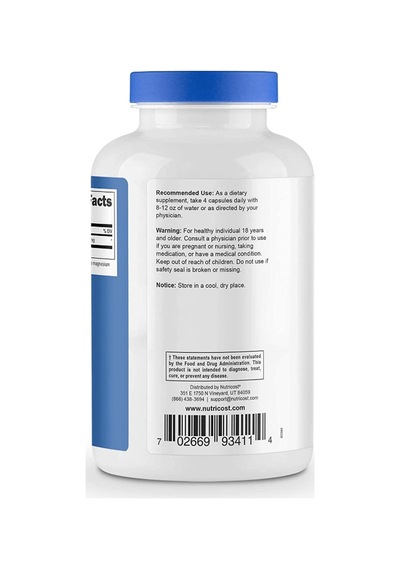 Nutricost Daa D-aspartic Acid Capsules 180 Capsules 3000mg...