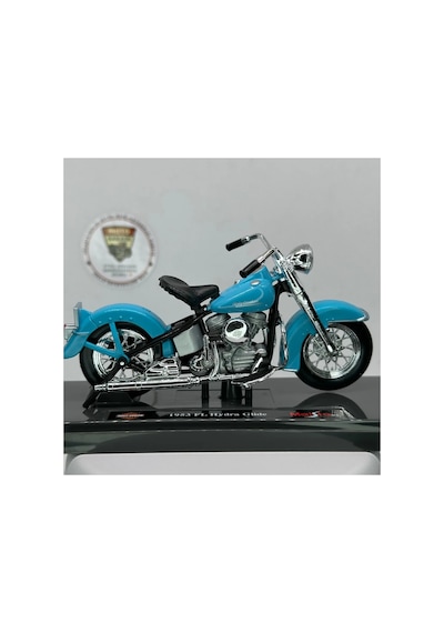 Harley Davidson Flh Duo Glide Maket Motor - 1:18 Maisto