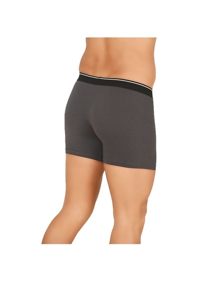 Özkan Underwear Özkan 11256 3'lü Paket Erkek Premium Kumaş Modal Pamuklu Esnek Yumuşak Boxer Şort Antrasit