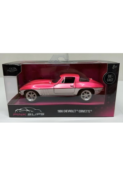 Jada Pınk Slıps-1966 Chevrolet Corvette 1/32 Model Araba