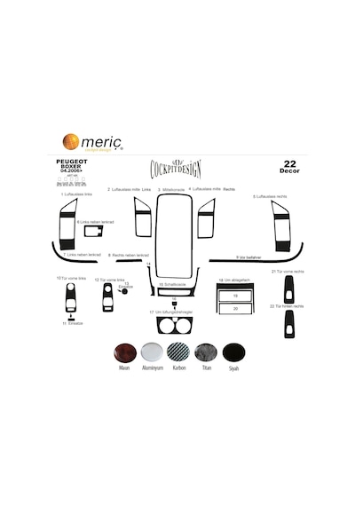 Meriç® Fiat Ducato/Jumper/Boxer Ön Torpido Kaplama 24 P 2006-2014 (530158021)