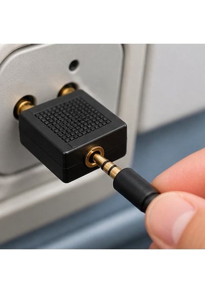 Uçak Kulaklık Dönüştürücü Adaptör