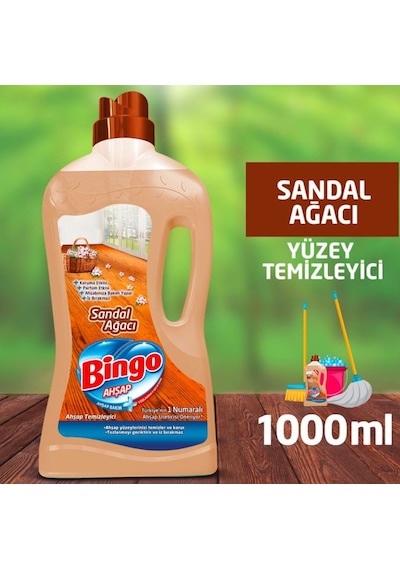 Bingo Sandal Ağacı Ahşap Yüzey Temizleyici 1 L