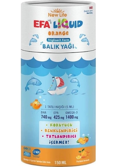 Efa Portakallı Balık Yağı Şurubu 150ml