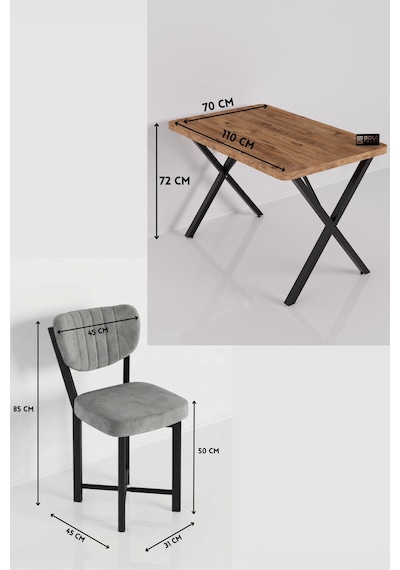 Reyo Falez Elma 110x70 Cm Masa Takımı 4 Sandalyeli Modern Mutfak Balkon Kafe Yemek Masası Seti Atlantik Çam - Gri 9884 Reyo Falez Elma 110x70 Cm Masa Takımı 4 Sandalyeli Modern Mutfak Balkon Kafe Yemek Masası Seti Atlantik Çam - Gri 9884