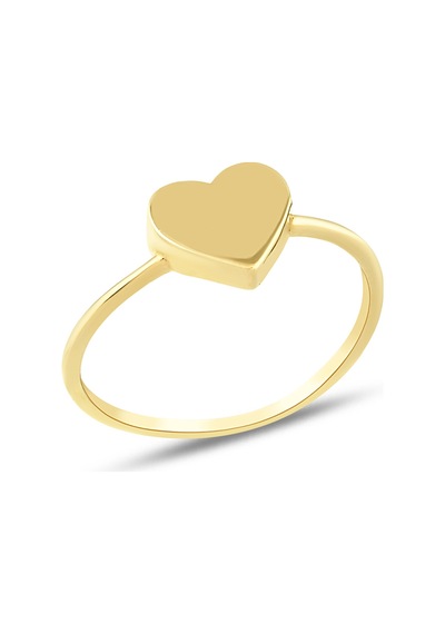 Debora Jewelry 14 Ayar Altın Kalpli Model Yüzük