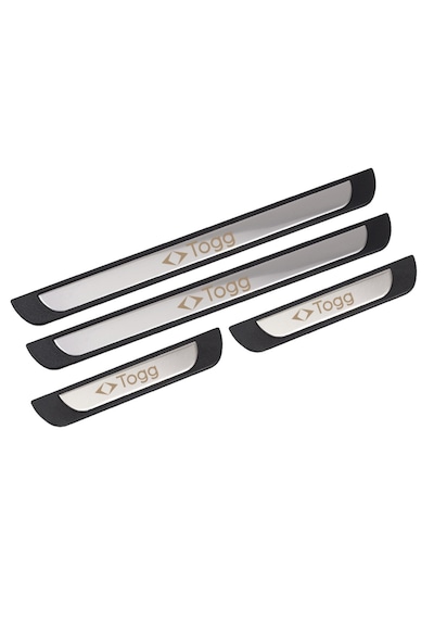 Togg T10x 2022 Krom Kapı Eşiği 4 Kapı P.çelik+abs Togg Yazılı
