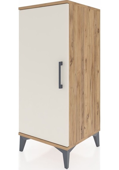 Hyperion Komodin Tek Raflı Tek Kapaklı 44x44x106 Çam-aytaşı Çam